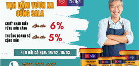 ƯU ĐÃI ĐẦU NĂM DÀNH RIÊNG ĐẠI LÝ - CHIẾT KHẤU ĐẾN 6% CHO SẢN PHẨM MỚI SALA